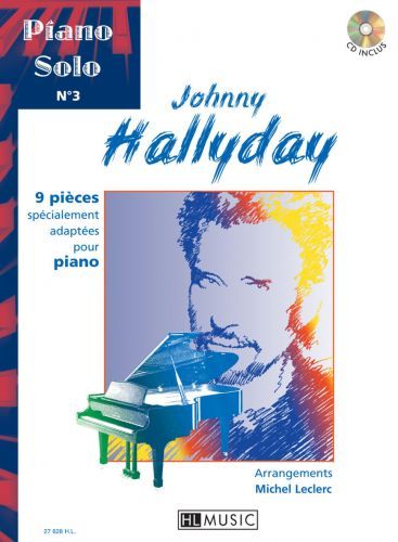 cubierta Piano solo n�3 : Johnny Hallyday Editions Henry Lemoine