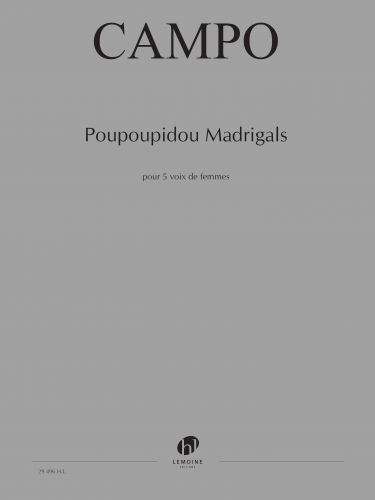 cubierta Poupoupidou Madrigals Editions Henry Lemoine