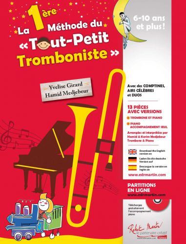 cubierta PREMIERE METHODE DU TOUT PETIT TROMBONISTE Editions Robert Martin