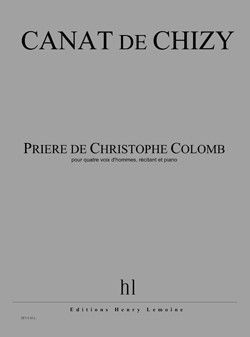 cubierta Pri�re de Christophe Colomb Editions Henry Lemoine