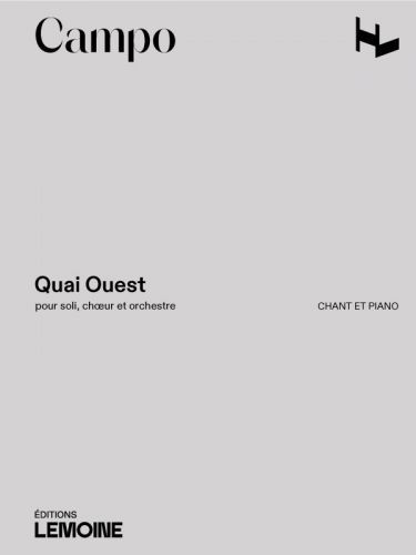 cubierta Quai Ouest Editions Henry Lemoine