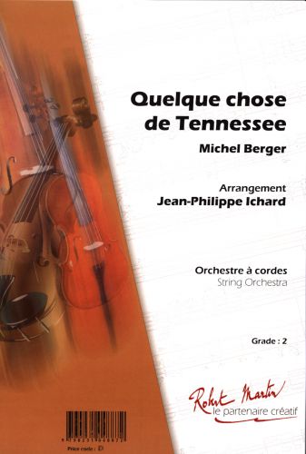 cubierta Quelque Chose de Tenessee Editions Robert Martin