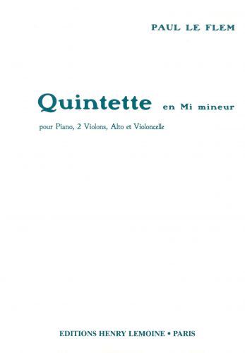 cubierta Quintette Editions Henry Lemoine