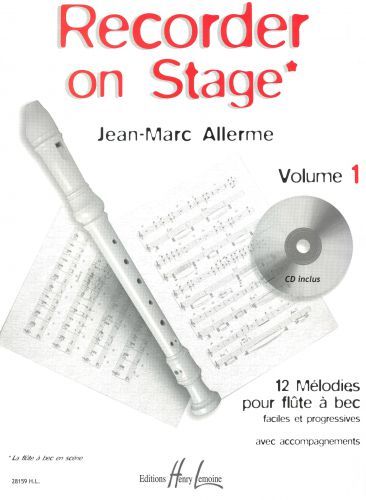cubierta Recorder on stage Vol.1 Editions Henry Lemoine