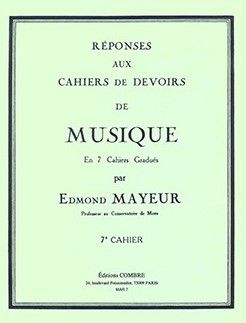cubierta Rponses aux devoirs de musique 7 Editions Robert Martin