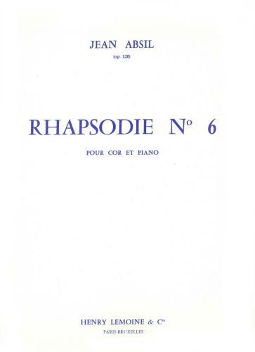 cubierta Rhapsodie n6 Op.120 Editions Henry Lemoine