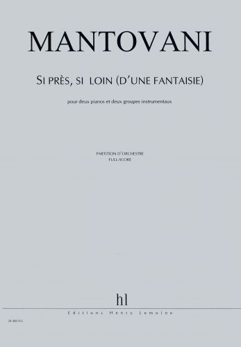 cubierta Si pr�s, si loin (d'une fantaisie) Editions Henry Lemoine