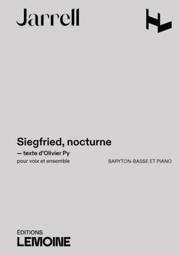 cubierta Siegfried, nocturne Editions Henry Lemoine