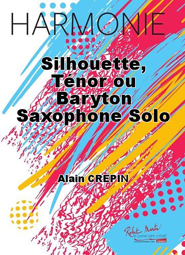 cubierta Silhouette, Tnor ou Baryton Saxophone Solo Robert Martin