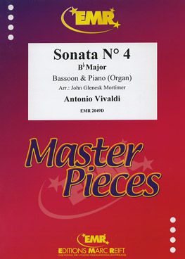 cubierta Sonata N4 In Bb Major Marc Reift