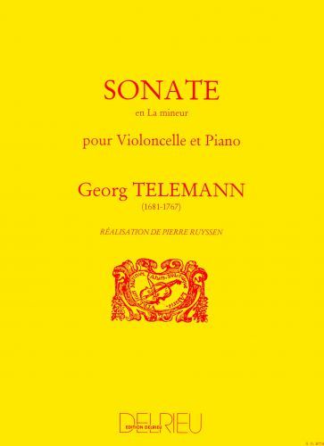 cubierta Sonate en La min. Delrieu