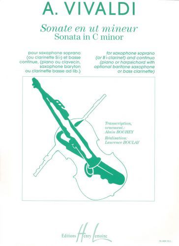 cubierta Sonate en Ut min. RV53 Editions Henry Lemoine