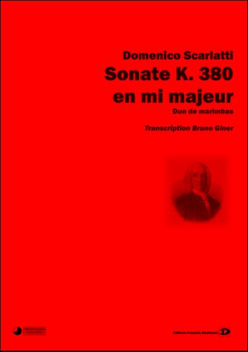 cubierta Sonate K. 380 en mi majeur Dhalmann