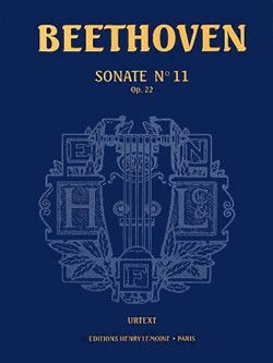 cubierta Sonate n11 Op.22 Editions Henry Lemoine