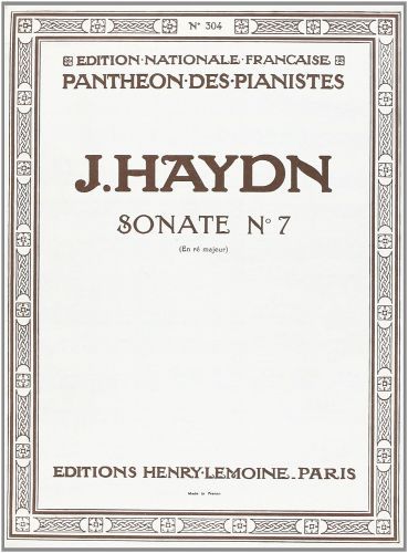 cubierta Sonate n7 en r maj. Editions Henry Lemoine