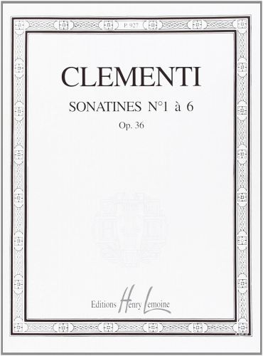 cubierta Sonatines Op.36 (n1  6) Editions Henry Lemoine