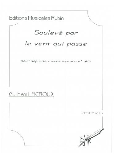 cubierta Soulev par le vent qui passe pour soprano, mezzo-soprano et alto Rubin