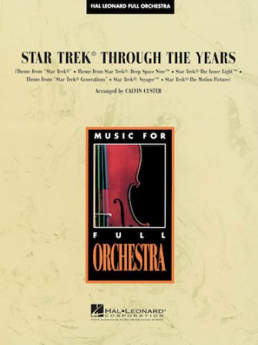 cubierta Star Trek Through the Years Hal Leonard