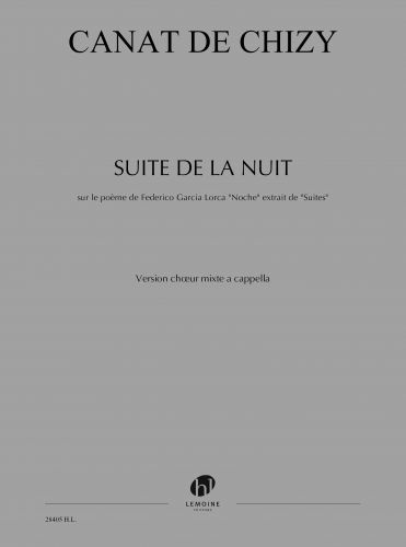 cubierta Suite de la nuit Editions Henry Lemoine