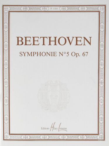 cubierta Symphonie n�5 en Ut min. Op.67 Editions Henry Lemoine