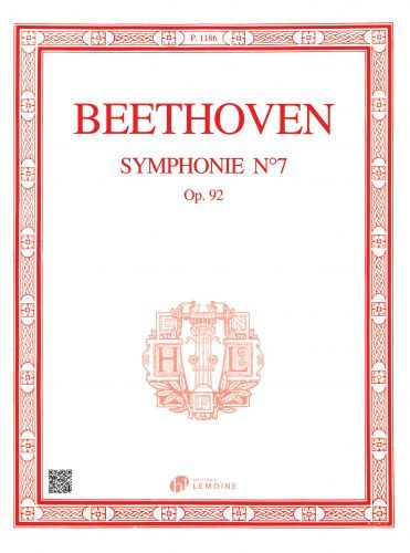 cubierta Symphonie n�7 en La maj. Op.92 Editions Henry Lemoine