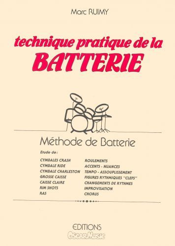 cubierta Technique pratique de la Batterie Editions Henry Lemoine