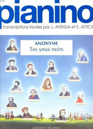 cubierta Tes yeux noirs - Pianino 32 Delrieu