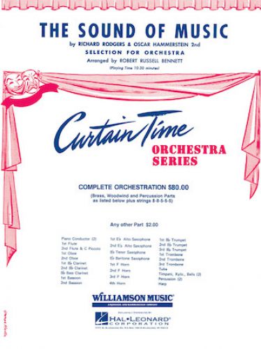 cubierta The Sound of Music - Selection for Orchestra Williamson Music