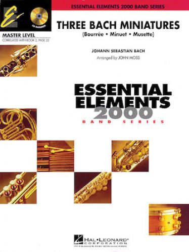 cubierta Three Bach Miniatures Hal Leonard