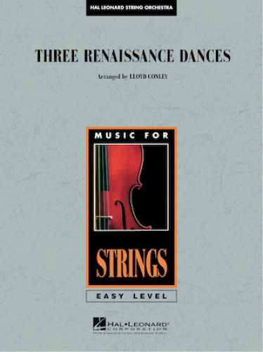 cubierta Three Renaissance Dances Hal Leonard
