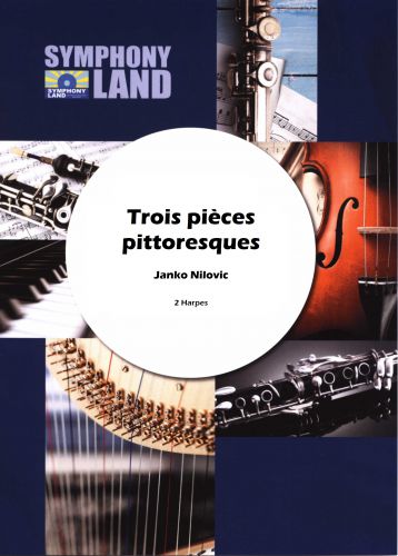 cubierta Trois Pièces Pittoresques (2 Harpes) Symphony Land