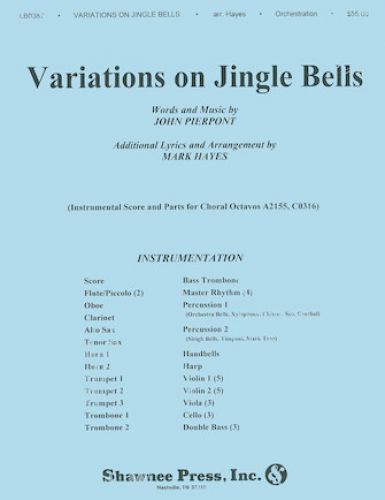 cubierta Variations on Jingle Bells Shawnee Press