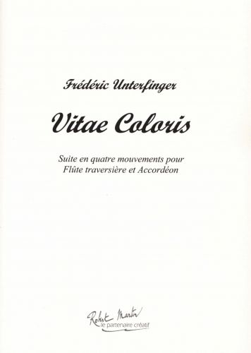 cubierta VITAE COLORIS pour flute et accordon Editions Robert Martin