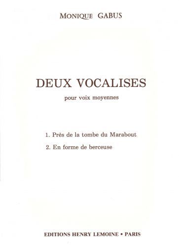 cubierta Vocalises (2) Editions Henry Lemoine