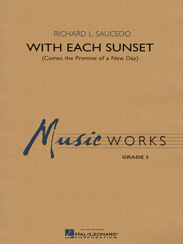 cubierta With Each Sunset (Comes the Promise of a New Day) Hal Leonard