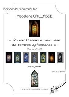 einband "Quand l'incolore s'illumine de teintes phmres" (Jeu de cls IV) Rubin