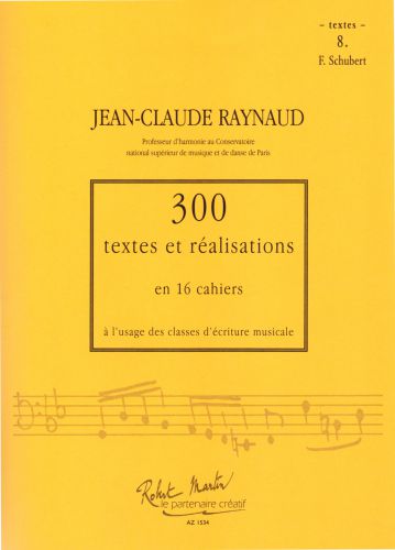 einband 300 Textes et Realisations Cahier 8 (Schubert) Editions Robert Martin