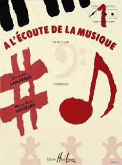 einband A l'écoute de la musique Cycle 1 - professeur Editions Henry Lemoine
