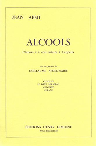einband Alcools Op.43 Editions Henry Lemoine