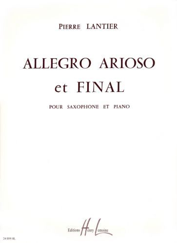 einband Allegro, arioso et final Editions Henry Lemoine