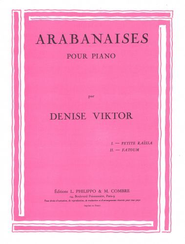 einband Arabanaises (Petite Ra�ssa - Fatoum) Combre