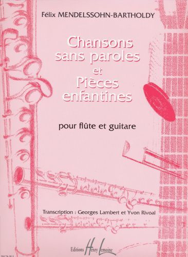 einband Chansons sans paroles et Pi�ces enfantines Editions Henry Lemoine