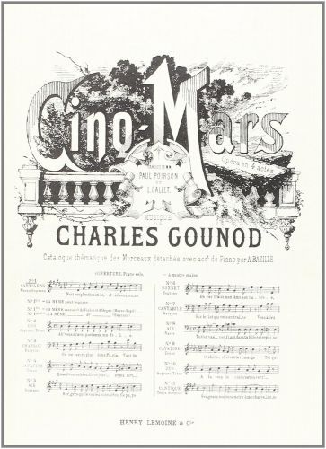 einband Cinq Mars : Nuit resplendissante (Cantilne) Editions Henry Lemoine