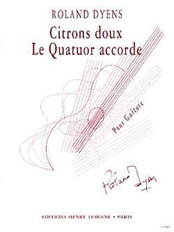 einband Citrons doux et le Quatuor Accorde Editions Henry Lemoine