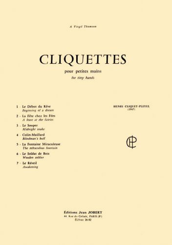 einband Cliquettes pour petites mains Jobert