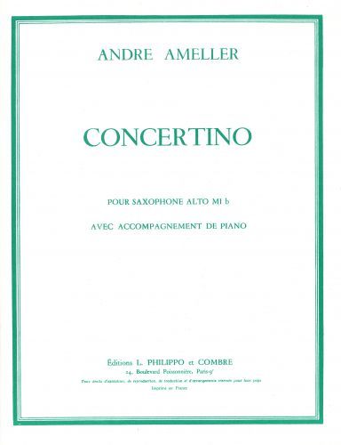 einband Concertino pour saxophone alto Op.125 Combre