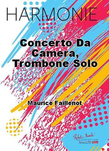 einband Concerto Da Camera, Trombone Solo Robert Martin