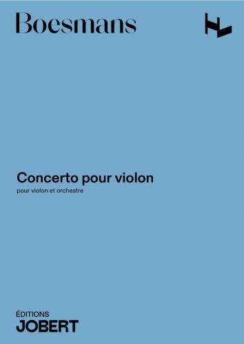 einband Concerto pour violon et orchestre Jobert