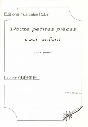 einband DOUZE PETITES PICES POUR ENFANT pour piano Rubin