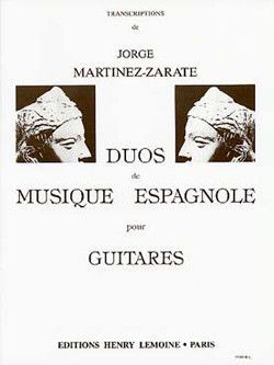 einband Duos de musique espagnole Editions Henry Lemoine